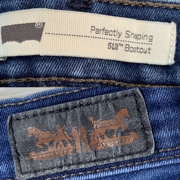 LEVI'S 512 Denim Perfectly Shaping Bootcut Jeans Plus size 20W - Picture 15 of 16